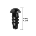 Miniatyrbillede 5 af 5: 100 stk. 6 mm DIY-plast sikkerhedsøjne og skiver Dukker Legetøj Håndværk 6mm