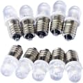 10 st E10 12V Spot LED-lampa Lampor Varmvita
