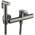 Miniatyrbillede 1 af 4: Skjult bidet brusesæt til badeværelse, håndholdt varmt og koldt vand sprøjte, varmt vand toilet, sort.pa