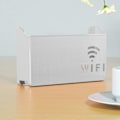 Miniatyrbilde 2 av 3: Kabelorganiser Veggmontert Wifi Router Oppbevaringsboks Etui Hjemmeinnredning Stue