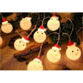 Miniatyrbillede 4 af 5: 3M-20 Lampe Juledekoration LED Juledagsdekoration Lys Nisse Snemand Lyskæde (Batteridrevet)
