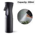 Hårsprayflaske, Fin Mist Sprayer, 200 ml Salon Spray Hår Sort