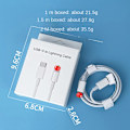 Pikkukuva 1 / 5: pd20w nopea latauspää sopii iPhone Apple laturille sarja eurooppalainen standardi matkapuhelin latauspää Fast charging cable: 2 meters C to Lightning PD20W cable [boxed]