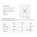 Miniatyrbilde 3 av 5: Wifi Menneskelig Tilstedeværelse Bevegelsessensor Radar Lyssensor To-I-En Tuya Smart Life Hjemmeautomasjon.pa