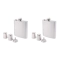 Pikkukuva 1 / 5: 1/2/3 7oz Ruostumattomasta Teräksestä Valmistettu Hip Flask -setti Taskukolvi Tyypillä A Type A 2Set