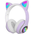 Miniatyrbillede 1 af 5: Katteører Strækbart Gaming Headset Mode Bluetooth Foldbart