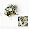 Miniatyrbild 3 av 5: Brudbukett Bröllop Konstgjorda Blommor Bukett Dekoration Simulering Blommor (Lila)