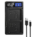 Miniatyrbillede 4 af 5: Dobbelt batterioplader til Arlo Pro-batteri Arlo Pro 2-batteri Arlo Go-batteri, LCD-batterioplader