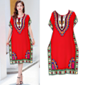 Pikkukuva 5 / 5: Dammode Strandlovsklänning Boho Elegant Etninen Mekko Red