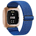 Miniatyrbild 1 av 5: Elastisk vävd loop för Fitbit Versa 3 2 Versa Lite armband justerbart nylon sportarmband armband för Fitbit Sense armband Royal blue