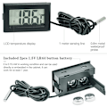 Miniatyrbild 3 av 5: Set med 3 LCD akvarietermometrar, digital termometer