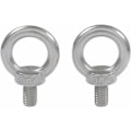Miniatyrbillede 1 af 4: M4X10 304 Rustfrit Stål Han Gevind Løfteøje Øjebolt Øjebolt Skruer Maskiner skulder 10 STK.pa