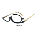 Miniatyrbilde 3 av 5: Forstørrelsesbriller Sminkebriller Flip Down-linser Svart ramme +1,5-4 Styrke 3.50 Strength 3.50