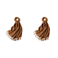 Miniatyrbillede 2 af 5: 1/2/3 Unisex Halstørklæde med Frynser Varmt og Hyggeligt Rørhalstørklæde til Brun Gul brown yellow 2Set