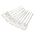 2x5x7mm LED-lampa, 150st rektangulära starka lysdioder för elektroniska komponentindikatorer, vit