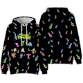 Miniatyrbild 1 av 3: Barn 3D My Singing Monsters Hoodie Sweatshirt Långärmad Rock D 130cm