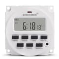 Sinotimer 15,98 tum LCD digital timer 12V DC 7-dagars programmerbar timer Tm618n-4 maj.5
