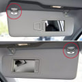 Miniatyrbilde 4 av 5: 2 stk Grå solskjermklemme Klemmeholder for Audi A1 A3 A4 A5 Q