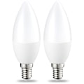 Pikkukuva 1 / 5: 2 kpl LED Små Edisonglödlampor E14 Kierrekanta 5W (40W Vastaava) Lämmin valkoinen