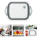 Miniatyrbillede 1 af 5: Foldbar multifunktionel campingvask, plastsilikon vask