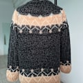 Miniatyrbillede 3 af 5: Klassisk Mohair Strikket Trøje Til Efterår Vinter Åndbar Og Grå grey L