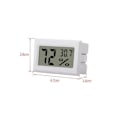 Miniatyrbillede 3 af 5: Paris_Mini LCD Hygrometer / Termometer Hvid 2-pak