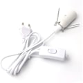Miniatyrbillede 2 af 4: Kabel til saltlampe med afbryder - E14-1,8 M - Fatning til saltlampe, hvid