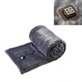 Miniatyrbillede 5 af 5: USB Elektrisk Opvarmet Tæppe Fleece Bærbar Opvarmet Plaid Vinter Varm Sjal UK grå gray 100*80cm