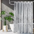 Vattentätt Duschdraperi Mögelresistent 180x180cm Klar Plast 3D Stendesign