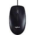 Miniatyrbillede 4 af 4: Logitech M90 USB mus med ledning, 1000 DPI optisk sporing, tohåndsbetjening, kompatibel med PC, Mac, bærbar computer, sort_paris
