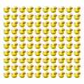 Miniatyrbild 4 av 5: 100/200 st Mini Gummi Ankor Miniatyr Harts Ankor Gul Tiny D 100pcs gul 100pcs