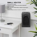 Pikkukuva 3 / 4: Pieni tasainen lämmitin hiljainen LED-lämmitys 400W ABS ja PTC ajastimella kannettava sähkölämmitin huoneeseen EU-pistoke 200-240V.pa