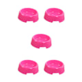 Miniatyrbillede 2 af 5: 3/5 Sikker og Giftfri Plastik Hundeskål Holdbar og Langvarig Roserød rose red 5Set