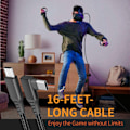 Miniatyrbillede 5 af 5: USB til USB-C Højhastighedskabel Vinklet USB-C Oculus Quest 2 5M Black Svart