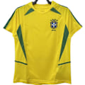 Miniatyrbillede 1 af 2: 2002 Brasilien Hjemme Fodboldtrøje Træningsuniform Korthærmet T-shirt Home XL