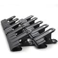 Pack of 10 Black Large Metal Binder Clips 62mm