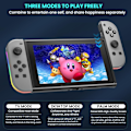 Miniatyrbilde 5 av 5: Trådløs håndkontroll kompatibel med Nintendo Switch, Oled, Lite Gamepad Joystick (l/r) Erstatning med Rgb høyre