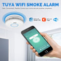 Pikkukuva 1 / 5: WiFi Palovaroitin, 3 vuoden paristo Palohälytin LED-merkkivalolla Valkoinen0—pa