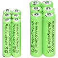 Miniatyrbilde 1 av 4: 2/6/12/16/20/24/30st Aaa 1800mah + Aa 3000mah 1,2v Ni-mh oppladbare batterier Grønn