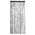 Pikkukuva 1 / 5: Langatverhot, reunat, ranskalaiset ovet, verhon pituus 200 cm, 100x200 cm, musta, polyesteri