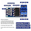 Pikkukuva 4 / 5: 30 KPL MOSFET-kytkimen ohjainmoduuli DC 5V-36V 15A (Max 30A) 400W Kaksois suuritehoinen 0-20KHz PWM DC-moottori S.pa