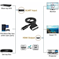 Miniatyrbild 3 av 5: SCART till HDMI-omvandlare - Allt-i-ett-adapter med 1080P HD-utgång - Plug and Play-kompatibilitet med enkel användning