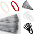 Miniatyrbilde 3 av 5: 1/2/3/5 Crinoline Hestehår Flette DIY Håndverk for Hatter Svart Black 1Set