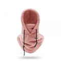 Miniatyrbild 4 av 5: Sherpa Huva Skidmask Vinter Balaclava Kallt Väder Vindtät Justerbar Varm Huva Cover Hat Cap Scarf - Perfekt Mörkbrun