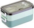 Bento Lunch Box, Microwave Safe, Comes with Three-Piece Cutlery Set, Perfect for Camping, Work
