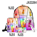 Miniatyrbild 1 av 4: 3D Spelnummerblock Skolväska Ryggsäck Numberblocks Grundskolan Mellanskolan Elever Pojkar Flickor Oxford Vattentät Skolväska 5