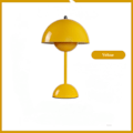 Miniatyrbild 1 av 5: Nordisk dansk blomknopp bordslampa, bröllopsrum, sovrum, skrivbordsdekoration, lampa, sänglampa (uppladdningsbar) Blå Blå