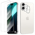 Pikkukuva 1 / 4: 2 karkaistua lasista tehtyä näytönsuojaa ja 2 takakameran linssin suojaa iPhone 16:lle