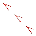 Miniatyrbilde 5 av 5: 1/2/3/5 Foran Trigon Støtte Stang for AXIAL SCX10 Foran Trigon Red red 3Set