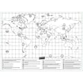 Miniatyrbilde 1 av 4: Skrapekart / Scratch Map / Verdenskart - 42 x 30 cm—pa